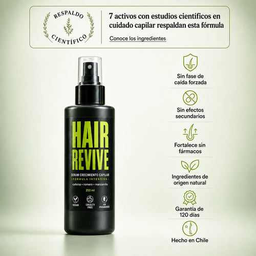 + Serum Crecimiento Capilar Hair Revive 75% OFF